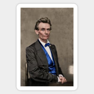 Honest Abe in colout Sticker